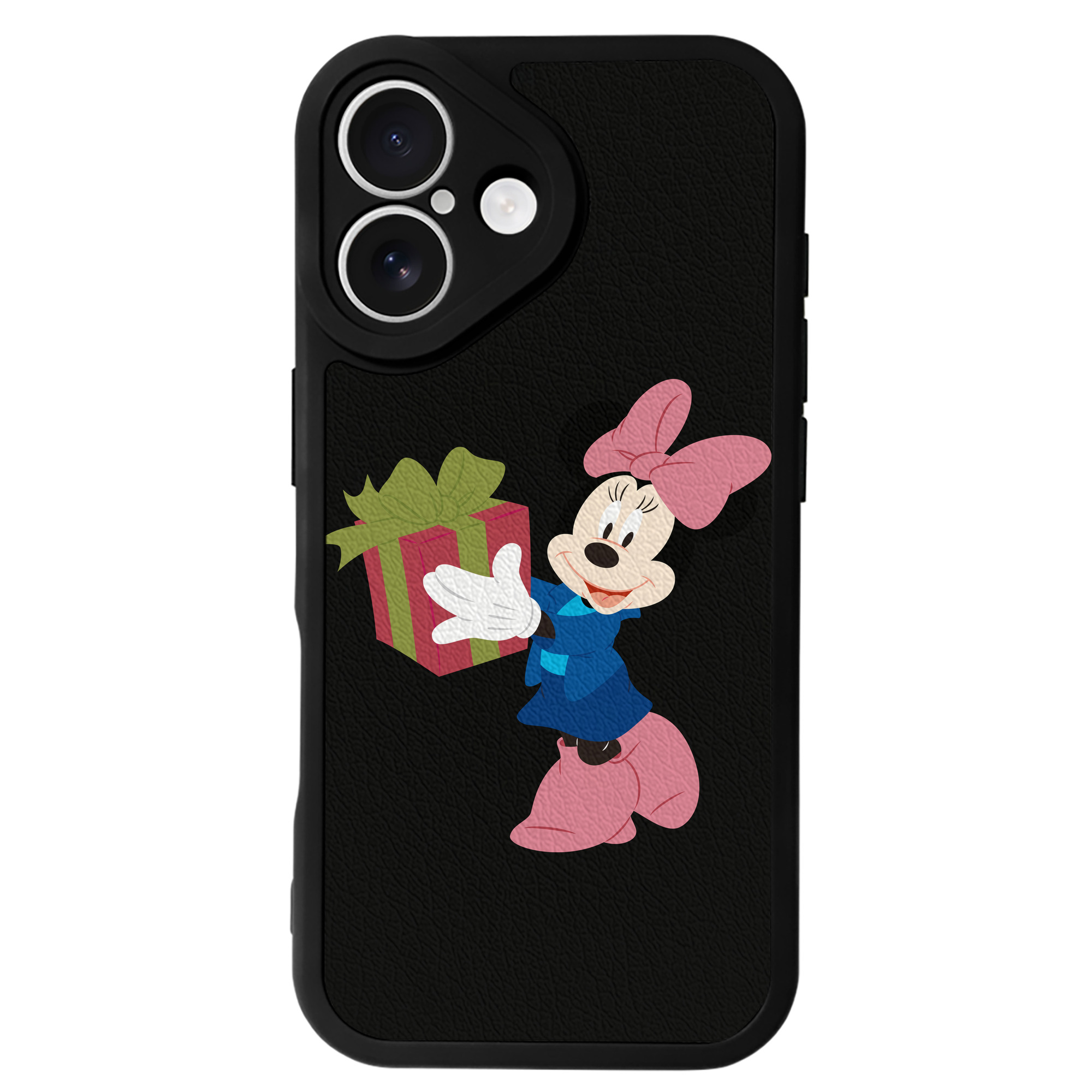 （画像用） ミッキーマウス Mickey Mouse 【iPhone 16シリーズ対応】シリコンスマホケース（レザー調） 材質：シリコン